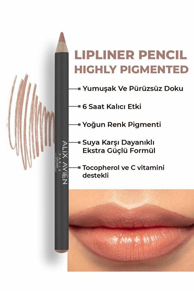 Карандаш для губ - Alix Avien Lipliner №01 - Zyyada cosmetics