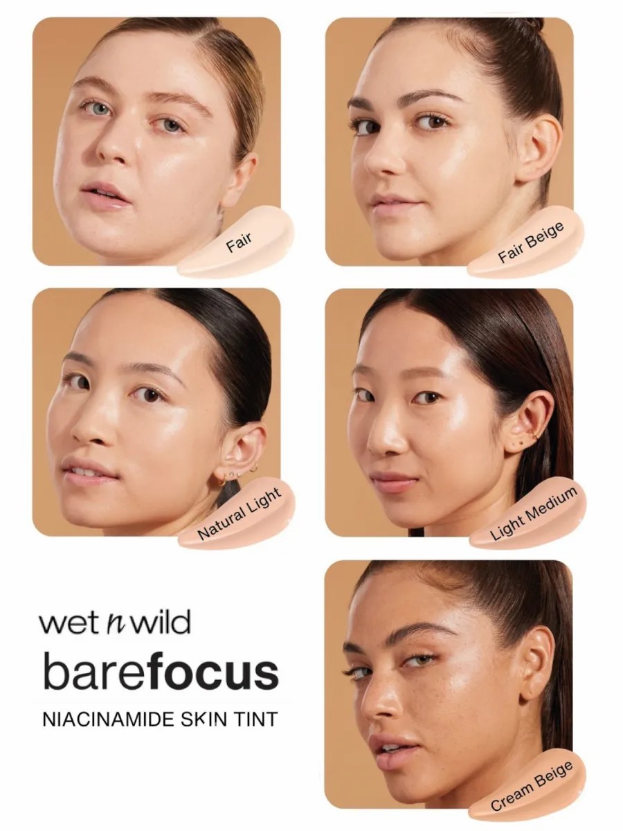 Тональный крем - Wet N Wild Bare Focus Niacinamide Skin Tint FAIR